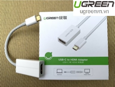 Cáp chuyển đổi USB-C to HDMI chính hãng Ugreen 40273 hỗ trợ 4k*2K cao cấp